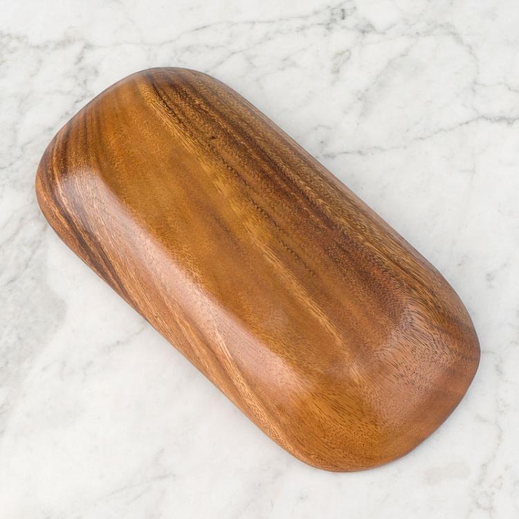 Деревянная овальная менажница Органик Organic 3 Sections Oval Serving Dish