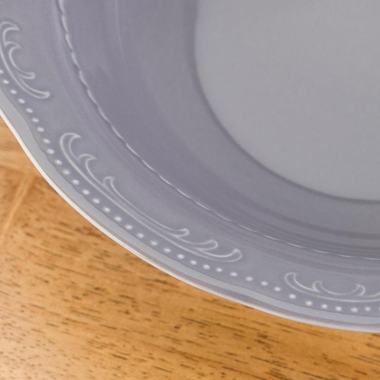 Туманно-серая салатница Старая Вена, L Vecchio Vienna Salad Bowl Large London Smoke