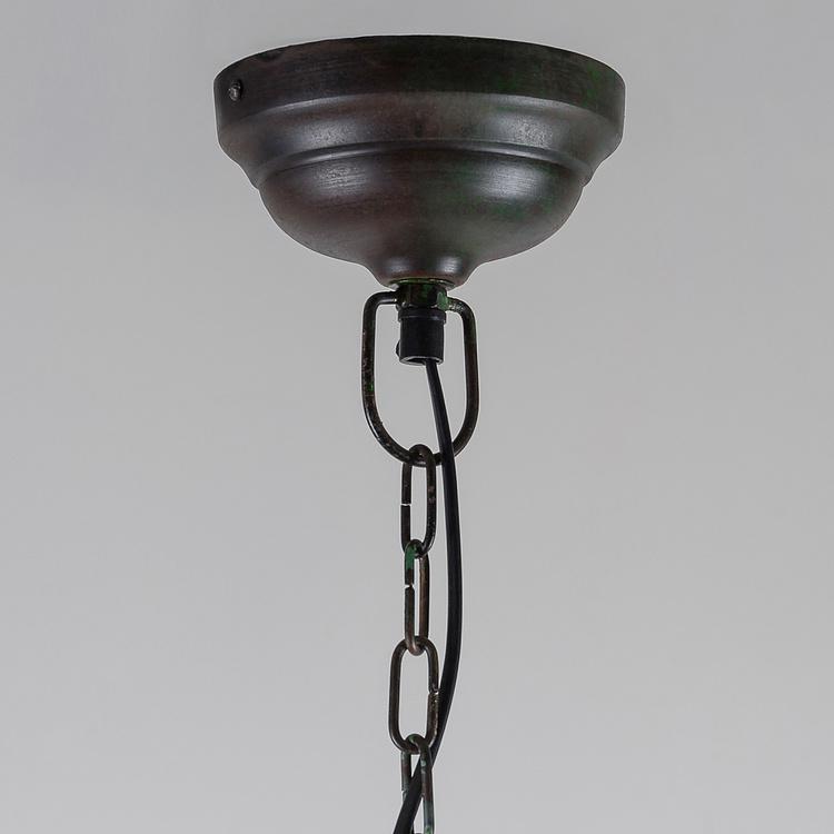Подвесной светильник Траттория зеленоватая медь Hanging Lamp White And Verdigris