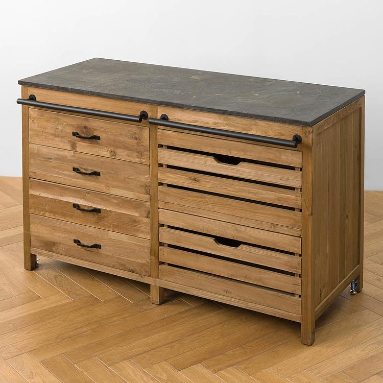 Кухонный гарнитур с 2 раковинами Карелия Karelia Kitchen Unit DB