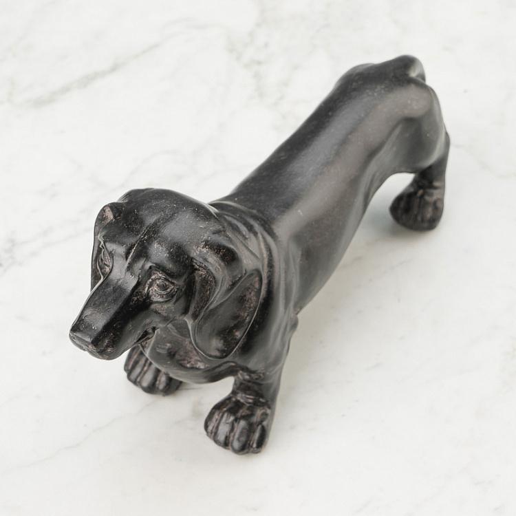 Статуэтка Антрацитовая такса Dachshund Anthracite