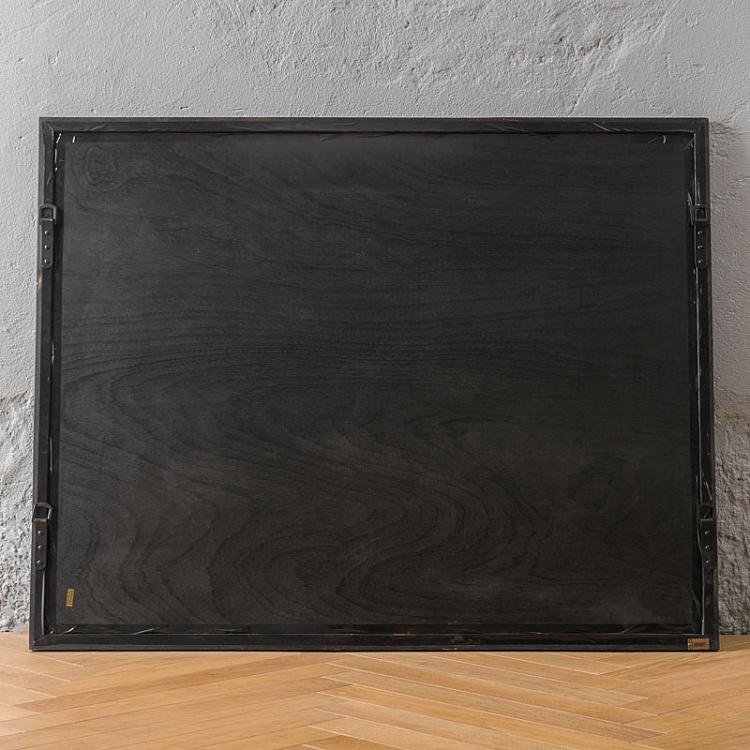 Картина-чертеж План лодки, круги Boat Blueprint Circles