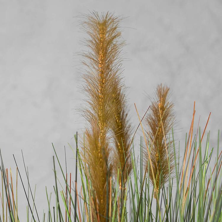 Искусственная кустовая осока с коричневыми султанами Sedge Bush With Brown Sultans 60 cm