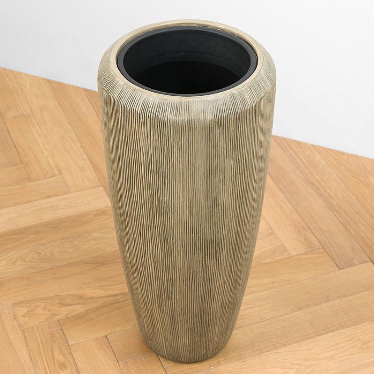 Высокое кашпо Эффектори Вау капучино, S Effectory Wow Tall Pot Cappuccino Small