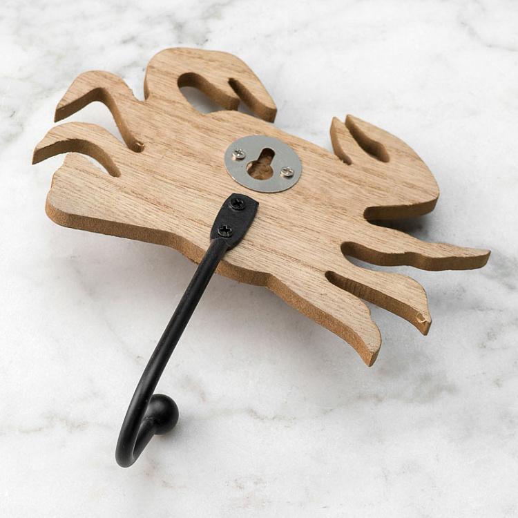 Крючок Деревянный краб Natural Wooden Crab Hook