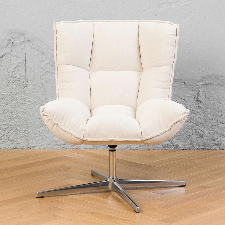 Рабочее кресло Центр, серебристый металл Center Swivel Office Chair, Silver Metal Base RM