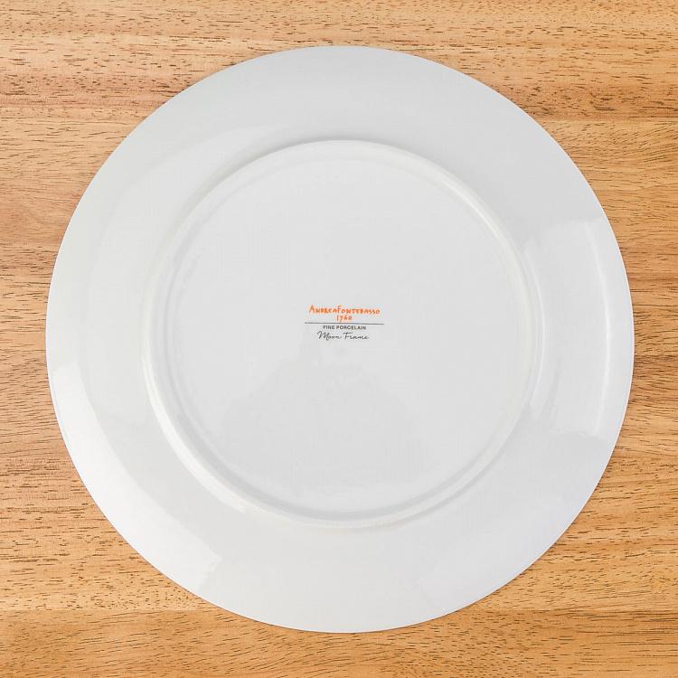 Набор из трёх тарелок Коричневая луна Set Of 3 Plates Moon Brown