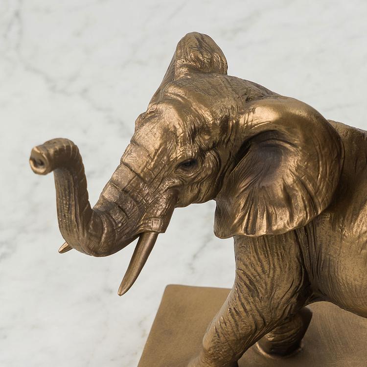 Набор из двух держателей для книг Медный слон Bookend Сopper Elephant