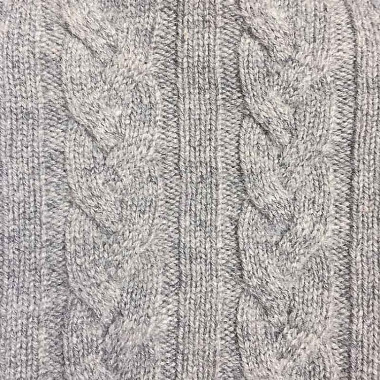 Грелка в сером вязаном чехле из кашемира Cashmere Hot Water Bottle Light Grey