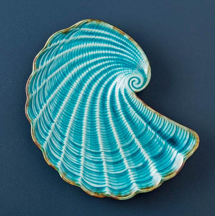 Сервировочное блюдо Морская ракушка, M Aqua Shell Dish Medium
