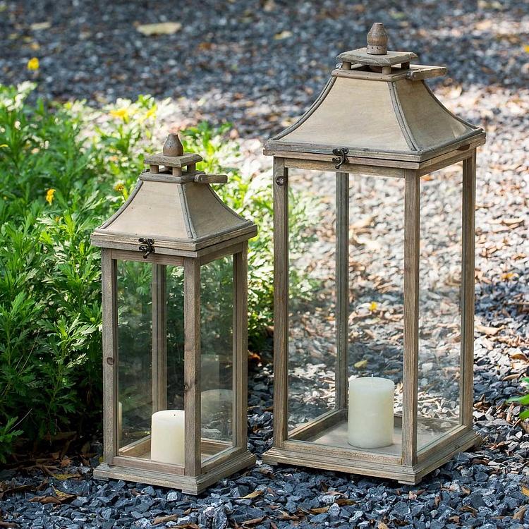 Набор из двух подсвечников-фонарей Ивона Set Of 2 Garden Candle Lanterns Ivona