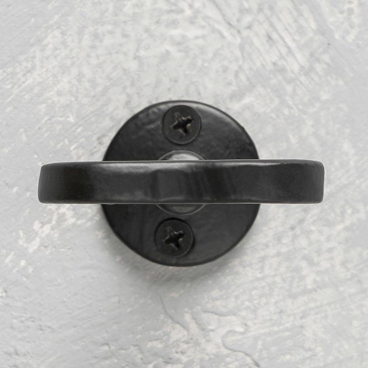 Двухрожковый потолочный крючок чёрный Double Hook Black Small