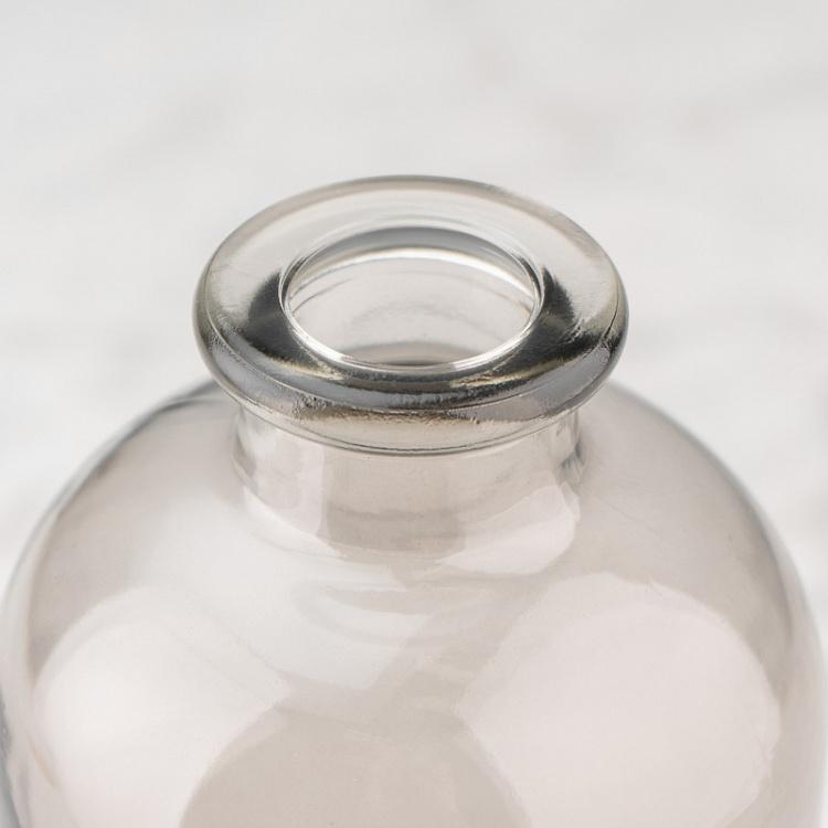 Ваза-бутыль из серого под изморозь стекла, S Grey-frosted Glass Bottle Vase Small