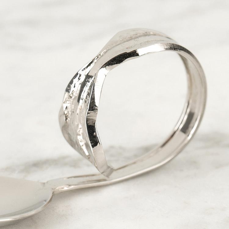 Кольцо для салфетки Ложка Spoon Napking Ring Silver