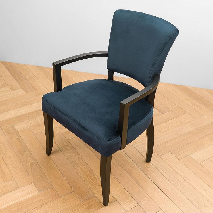 Стул Мами с подлокотниками, чёрные ножки Mami Dining Chair With Arms, Oak Black