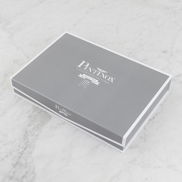 Набор из 24 столовых приборов на 6 персон по 4 предмета Витториале Set Of 24 Cutlery Pieces Vittoriale Stone Washed