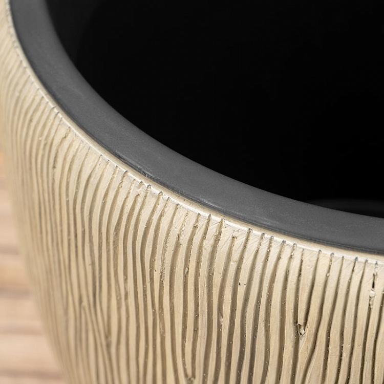 Кашпо-чаша Эффектори Вау песочное, L Effectory Wow Bowl Pot Sand Dune Large