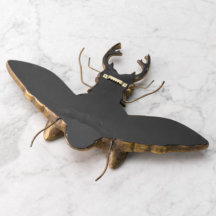 Настенное украшение с зеркалами Жук-олень Stag Beetle With Wings Wall Deco With Mirrors
