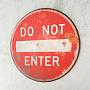 Табличка Metal Sign Do Not Enter