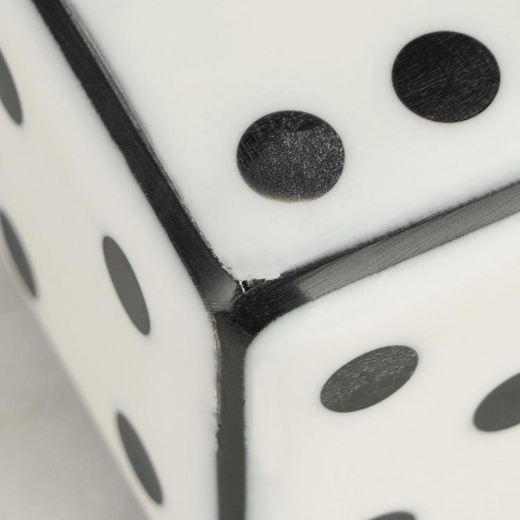 Большой игральный кубик Decorative Dice Black And White