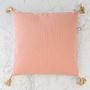 Декоративная подушка Cushion With Jute Light Pink