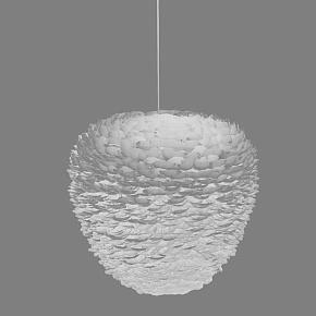 Светильник Eos Evia Hanging Lamp White Feathers White Cord Large