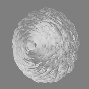 Бра Eos Up Wallsconce White Feathers Medium