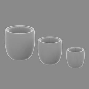 Кашпо Effectory Metal Bowl Pot Rough Gold Patina