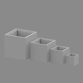 Кашпо Effectory Beton Cube Pot Dark Gray
